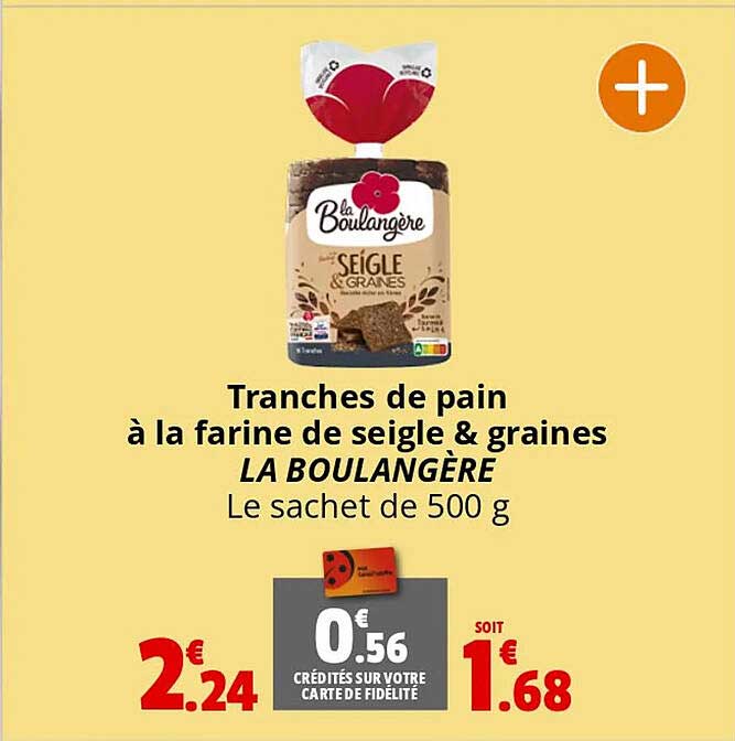 Tranches De Pain à La Farine De Seigle & Graines La Boulangère