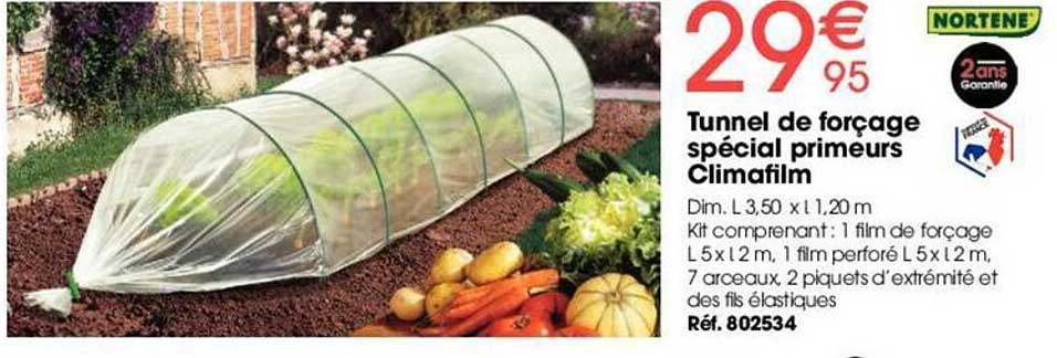 tunnel de forçage spécial primeurs climafilm