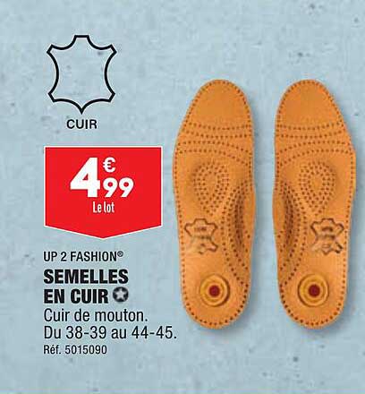 Up 2 Fashion Semelles En Cuir