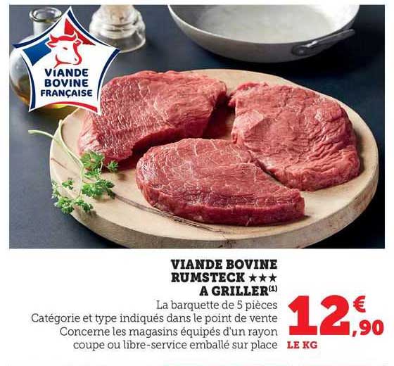 viande bovine rumsteck***à griller