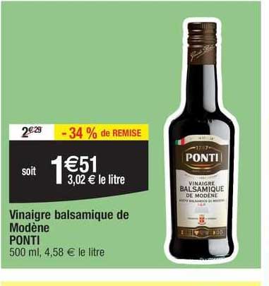 Vinaigre Basamique De Modène Ponti