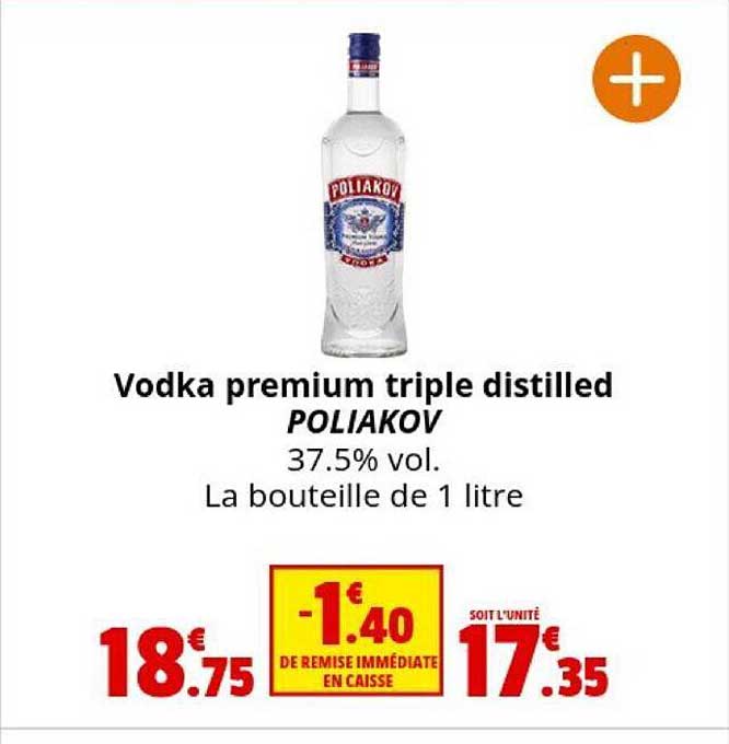 Vodka Premium Triple Distilled Poliakov