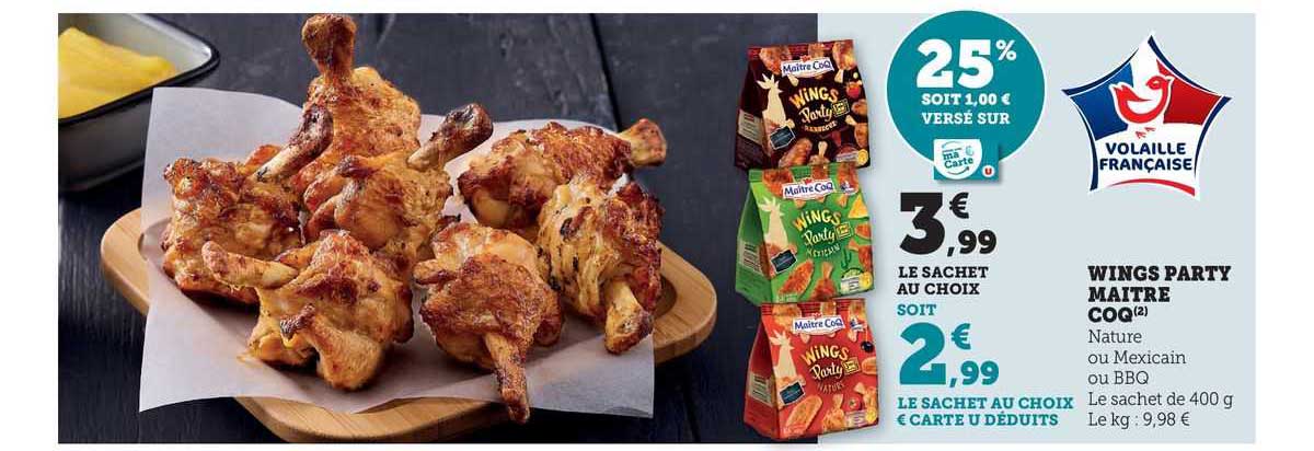 wings party maître coq