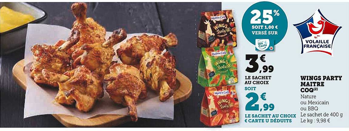 wings party maître coq