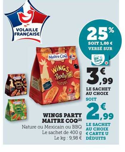 wings party maître coq
