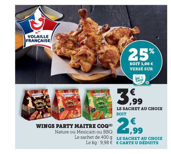 wings party maître coq