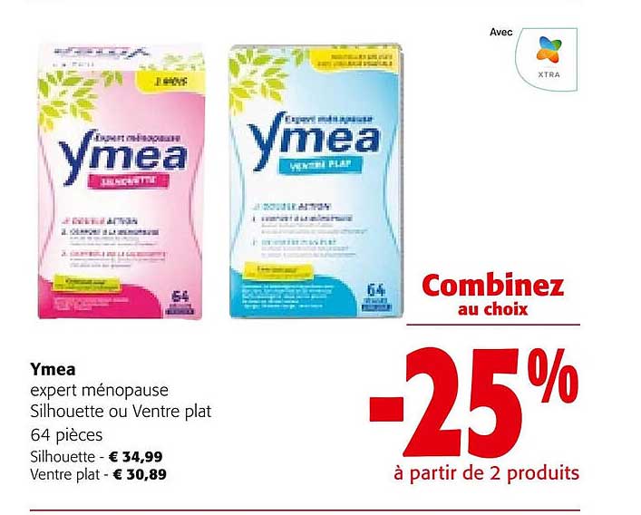 ymea expert ménopause silhouette ou ventre plat 64 pièces