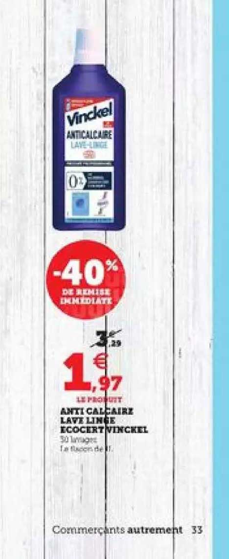 anti calcaire lave linge ecocert vinckel -40% de remise immédiate