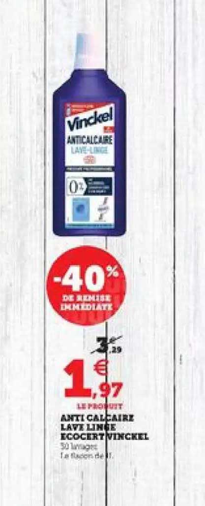 anti calcaire lave linge ecocert vinckel -40% de remise immédiate