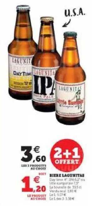 bière lagunitas 2+1 offert