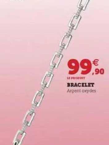 bracelet argent oxydés