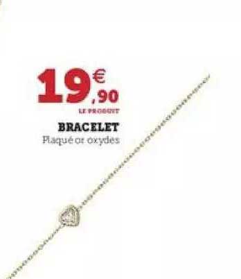 bracelet plaqué or oxydes