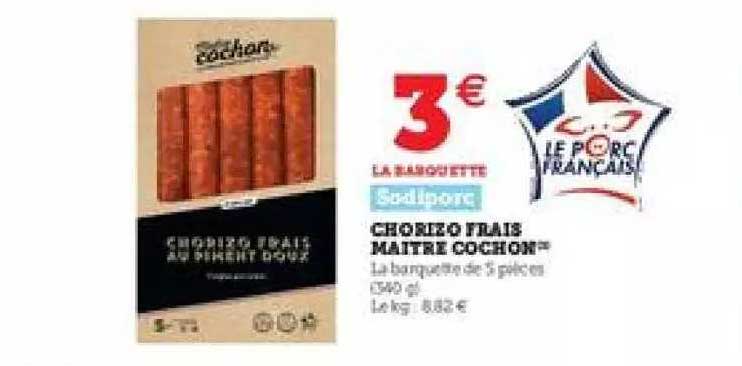 chorizo frais maitre cochon