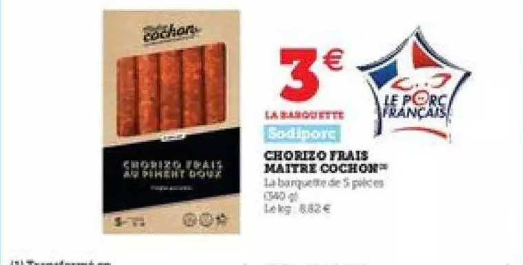 chorizo frais maître cochon