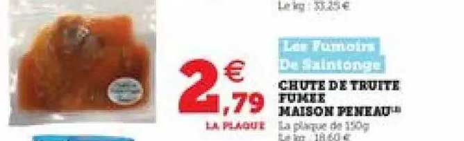 chute de truite fumée maison peneau