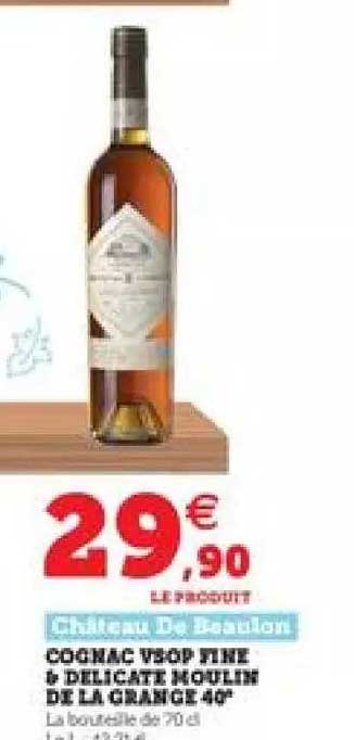 cognac vsop fine & delicante moulin de la grange 40°