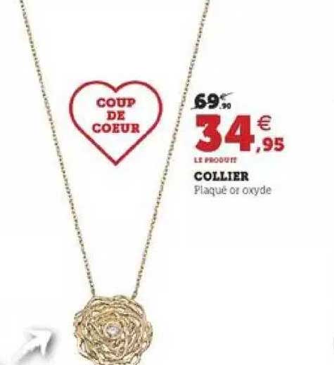 collier plaqué or oxyde