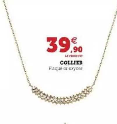 collier plaqué or oxydes