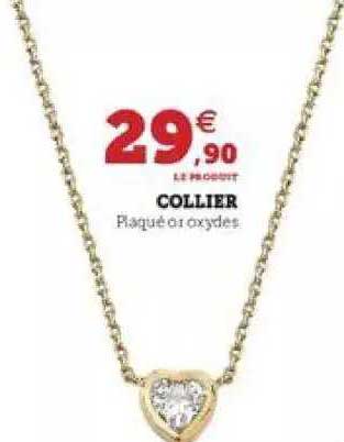 collier plaqué or oxydes