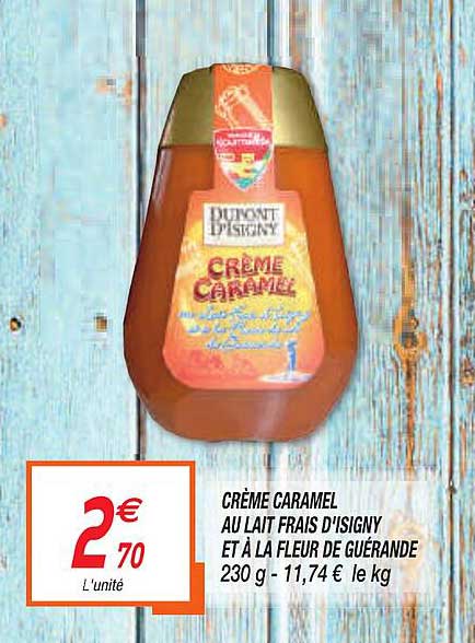 crème caramel au lait frais d'isigny et à la fleur de guérande