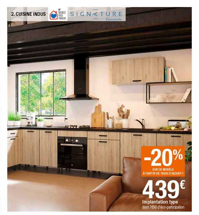 cuisine indus signature, implantation type