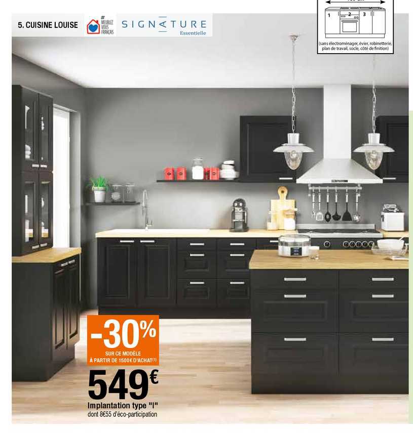 cuisine louise signature, implantation type "i"