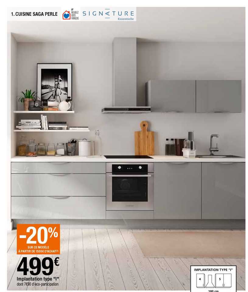 cuisine saga perle signature "implantation typ "l"