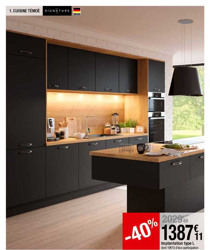 cuisine témoé signature, implantation type l