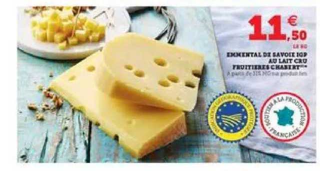 emmental de savoie igp au lait cru fruitières chabert