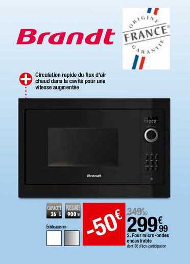 four micro-ondes encastrable brandt