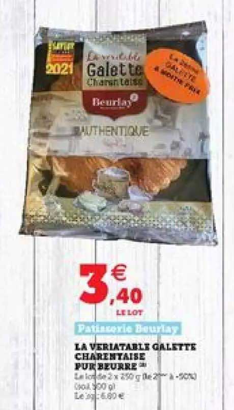 la véritable galette charentaise pur beurre