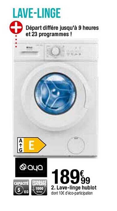 lave-linge hublot aya