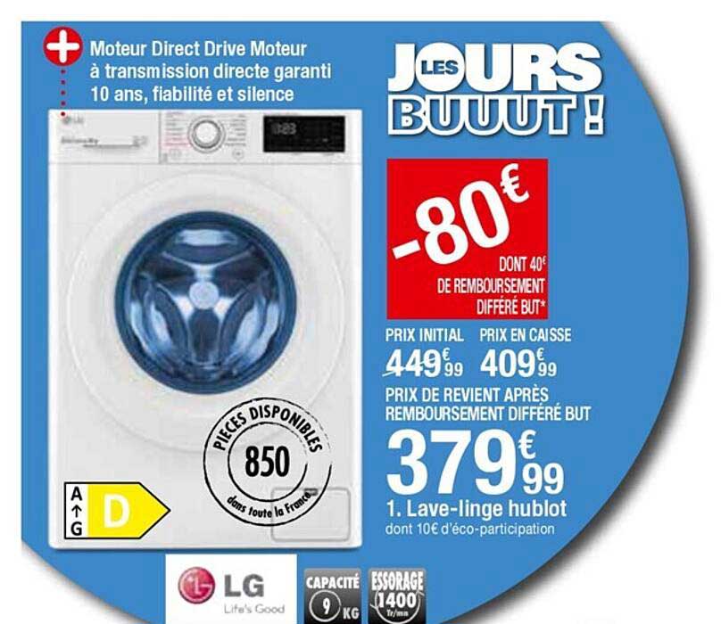 lave-linge hublot lg