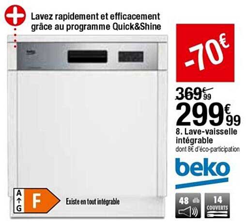 lave-vaisselle intégrable beko