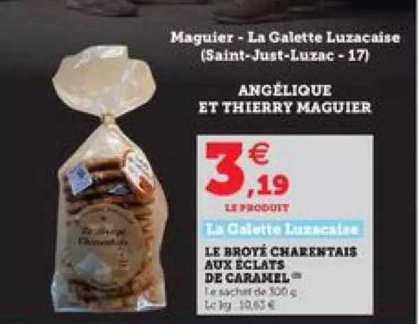 le broyé charentaise aux éclatas de caramel