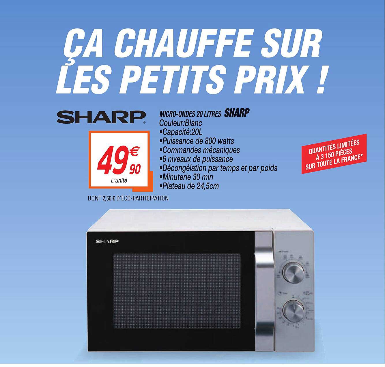Micro-ondes 20 Litres Sharp