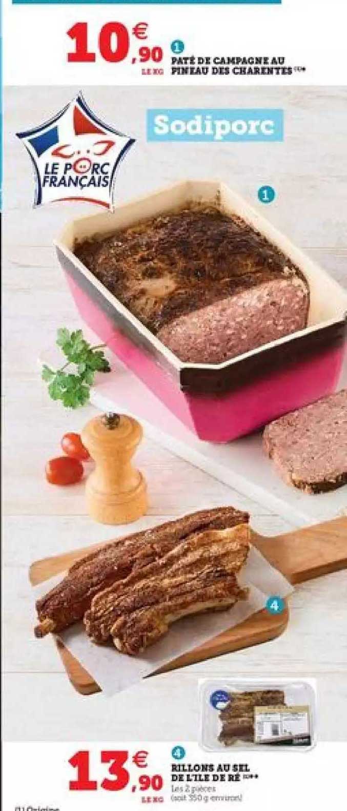 pâté de campagne au pineau des charentes rillons au sel de l'île de ré