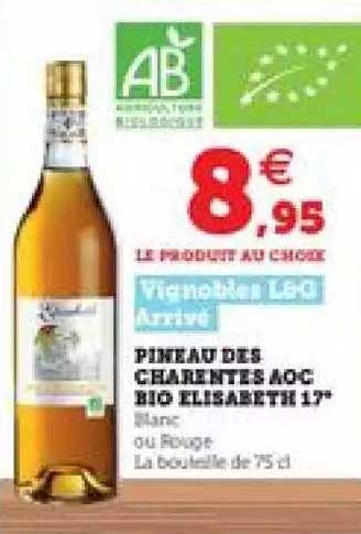 pineaux des charentes aoc bio elisabeth 17°