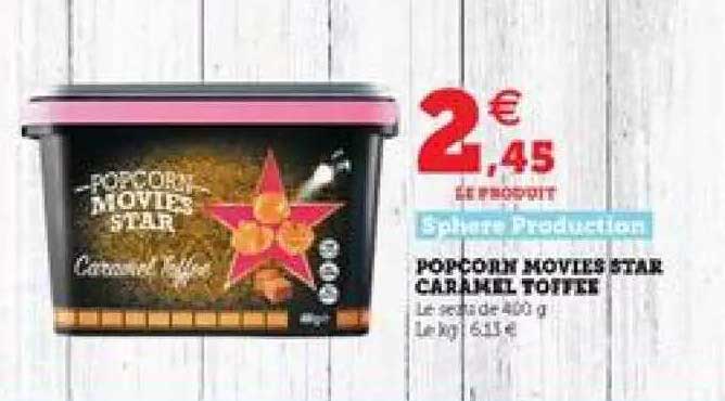 popcorn movies star caramel toffee
