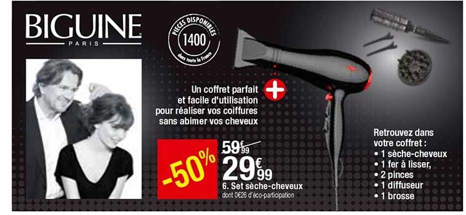 set sèche-cheveux biguine paris