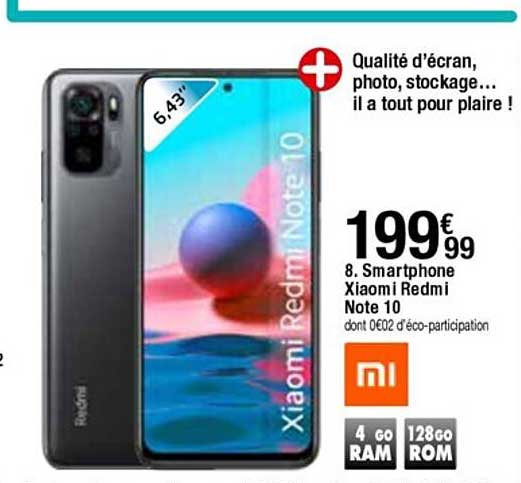 Smartphone Xiaomi Redmi Note 10