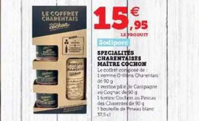 spécialités charentaises maître cochon