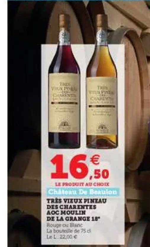 très vieux pineau des charentes aoc moulin dela grange 18°