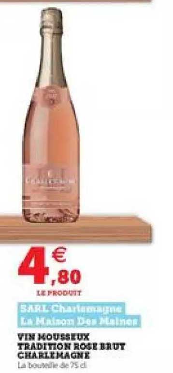Vin Mousseux Tradition Rose Brut Charlemagne