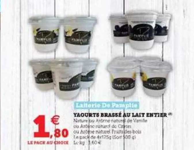 Yaourts Brassé Au Lait Entier