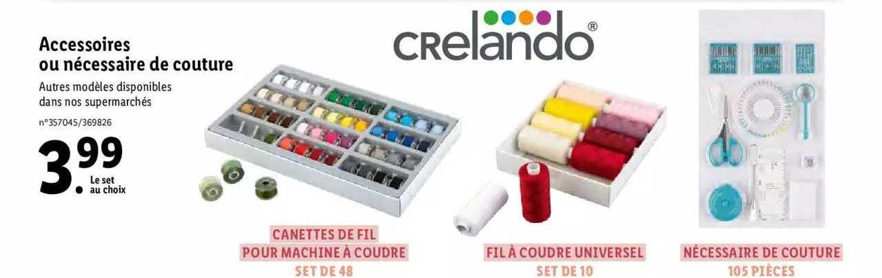 accessoires ou nécessaire de couture crelando