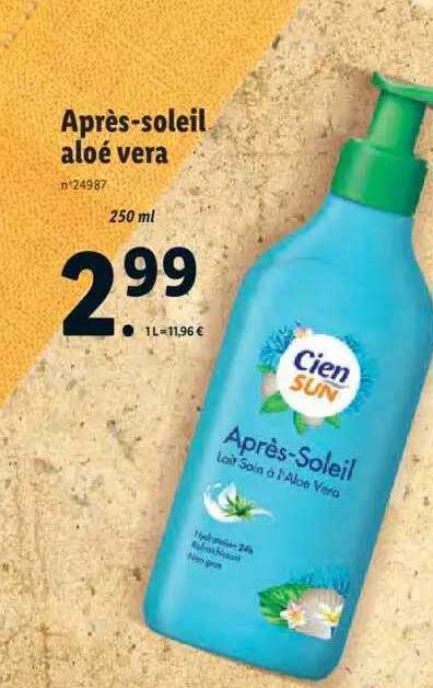 après-soleil aloé vera