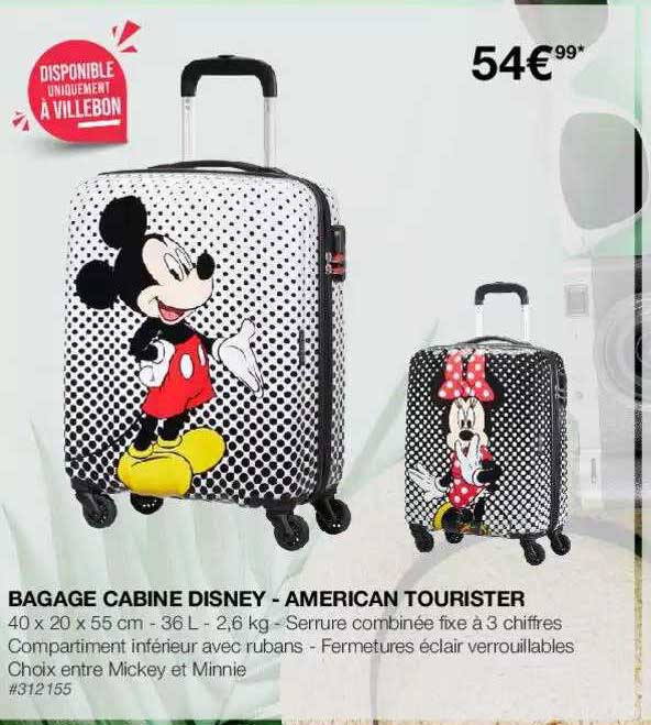 bagage cabine disney - american tourister