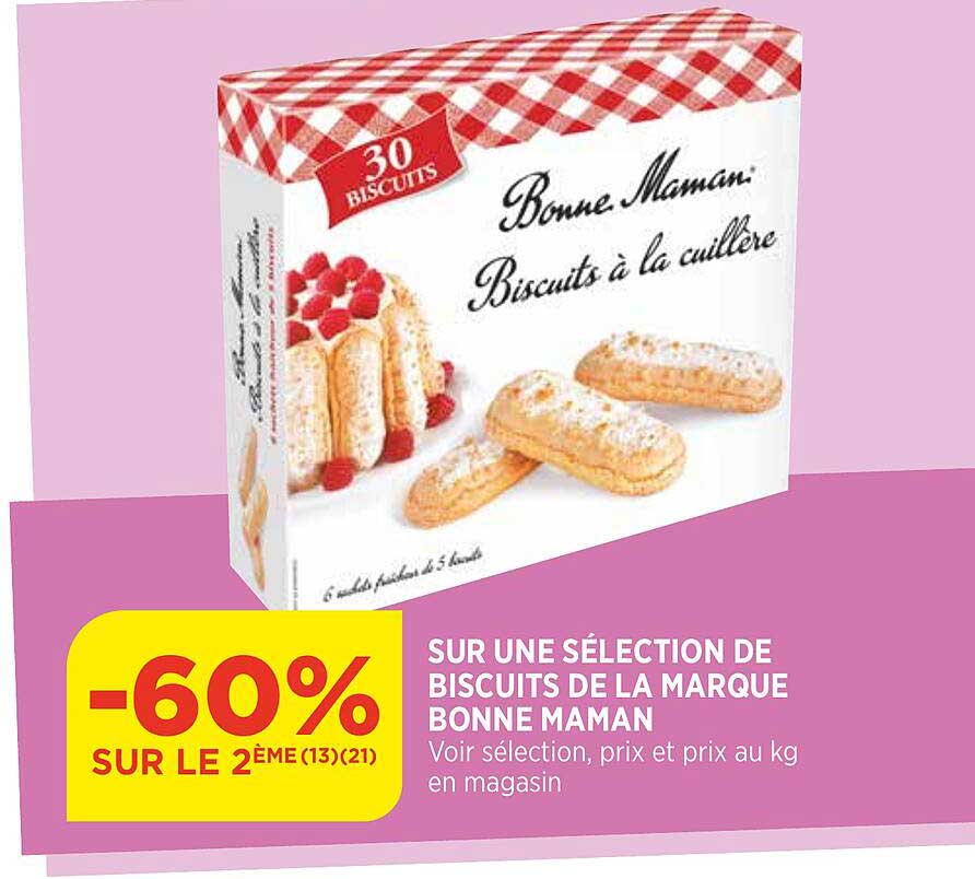 biscuits de la marque bonne maman