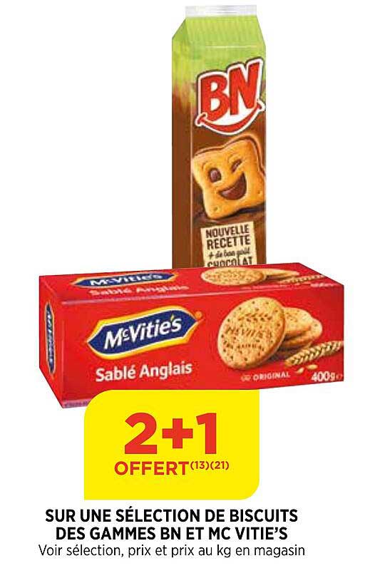 Biscuits Des Gammes Bn Et Mc Vitie's
